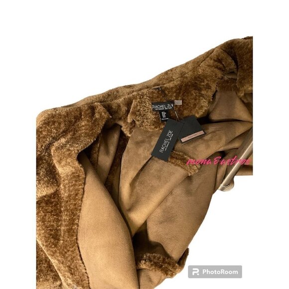Rachel Zoe Faux Fur Teddy Bear Coat Sz Medium‎ NWT Jacket cold - Picture 5 of 5